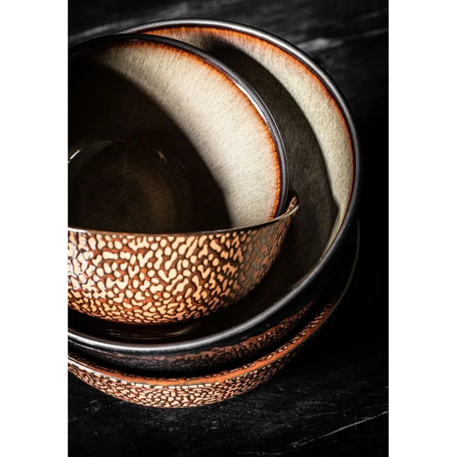Pomax Vaisselle-CENSU - bol à céréales - porcelaine - DIA 12 x H 6 cm - cuivre