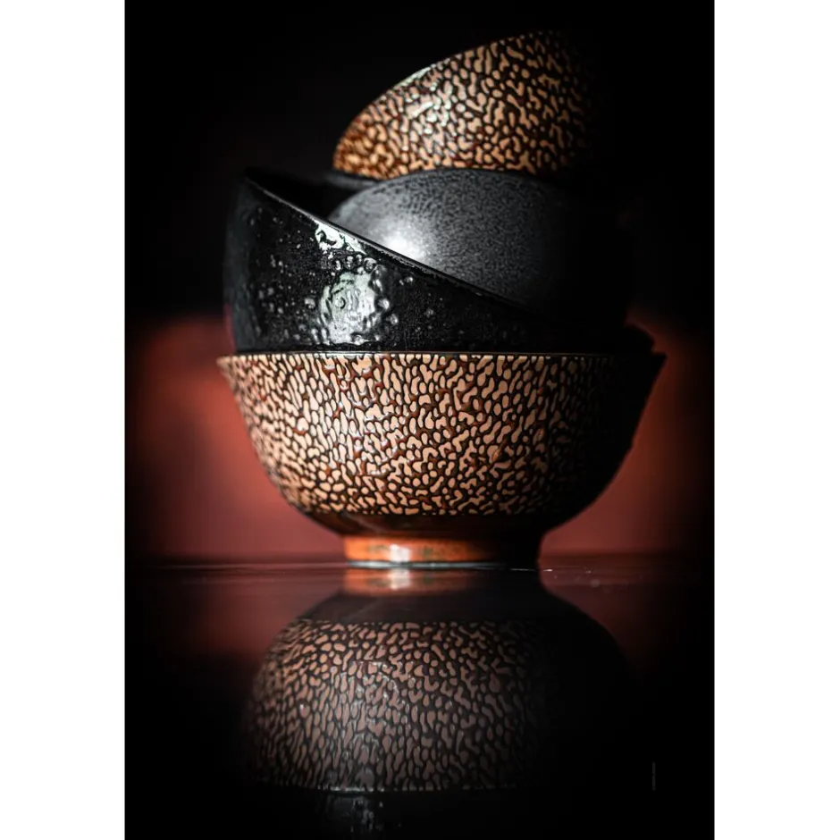 Pomax Vaisselle-CENSU - bol à soupe - porcelaine - DIA 15 x H 7 cm - cuivre