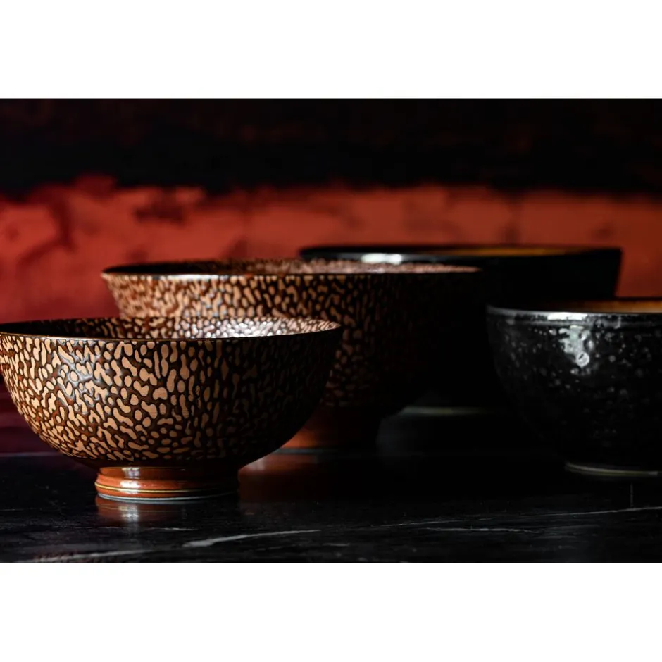 Pomax Vaisselle-CENSU - bol à soupe - porcelaine - DIA 15 x H 7 cm - cuivre
