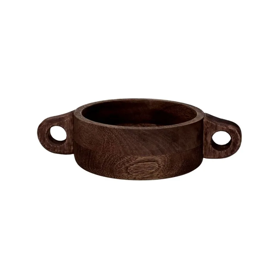 Pomax Bols & Paniers-CHANELLE - bol - bois de mangier - L 27 x W 17 x H 7 cm - noyer