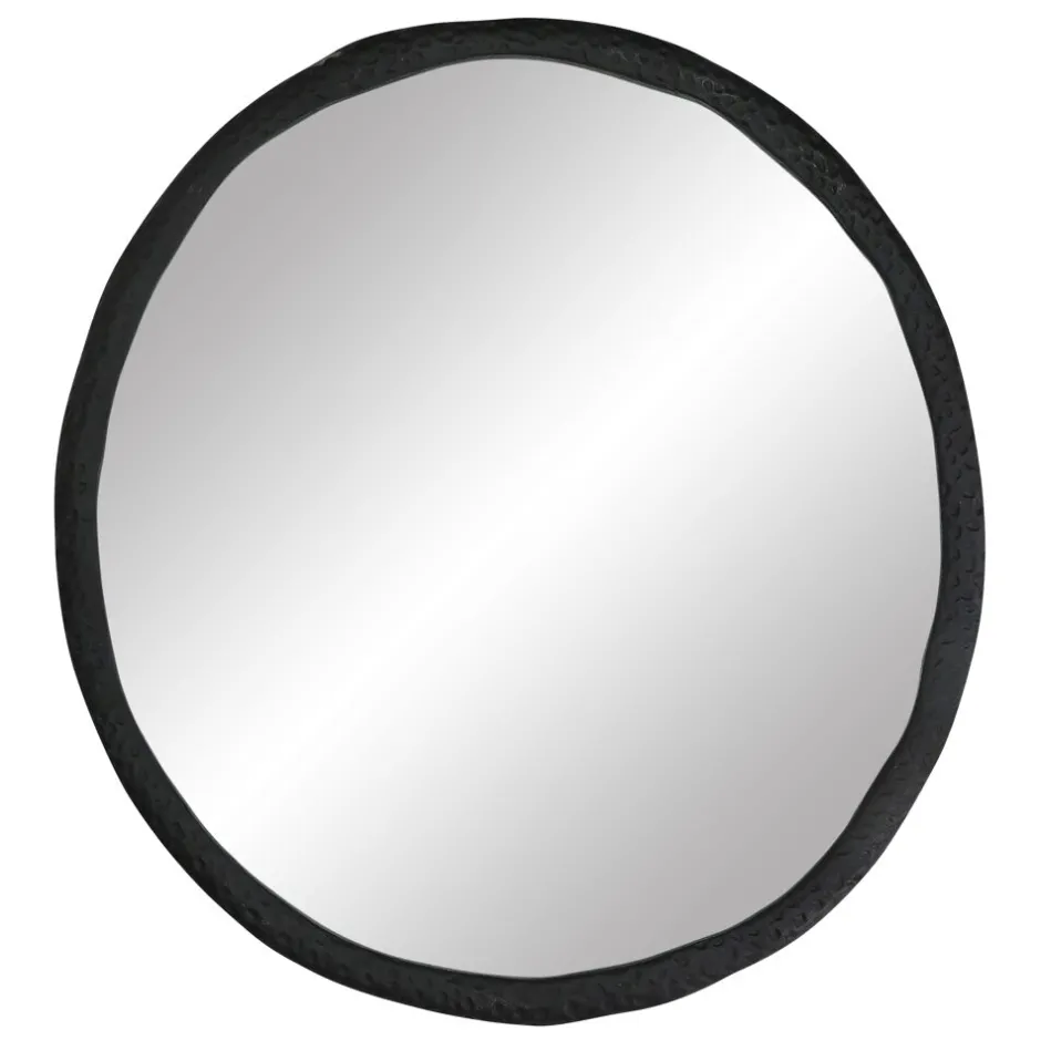 Pomax Miroirs-CHARLIE - miroir - aluminium / verre miroir - L 60 x W 55 x H 2 cm - noir