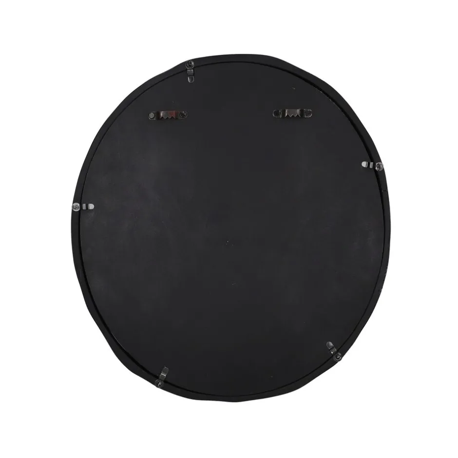 Pomax Miroirs-CHARLIE - miroir - aluminium / verre miroir - L 40 x W 35 x H 2 cm - noir