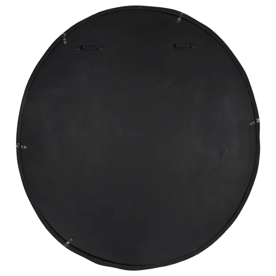Pomax Miroirs-CHARLIE - miroir - aluminium / verre miroir - L 60 x W 55 x H 2 cm - noir