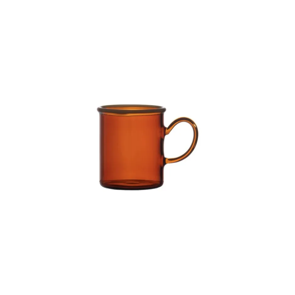 Pomax Verres-CLEMENTINE - tasse - verre borosilicaté - DIA 5,5 x H 6 cm - ambre