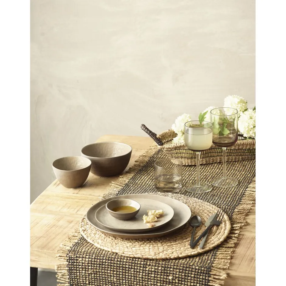 Pomax Linge De Table-CREOLE - set de table - jonc de mer / coton - L 48 x W 33 cm - mix de couleurs