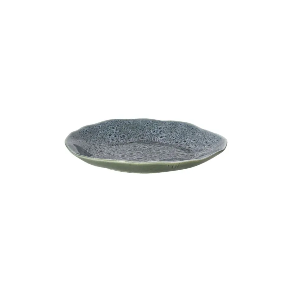Pomax Vaisselle-DAKOTA - assiette apéritif - porcelaine - DIA 15,8 x H 2 cm - gris