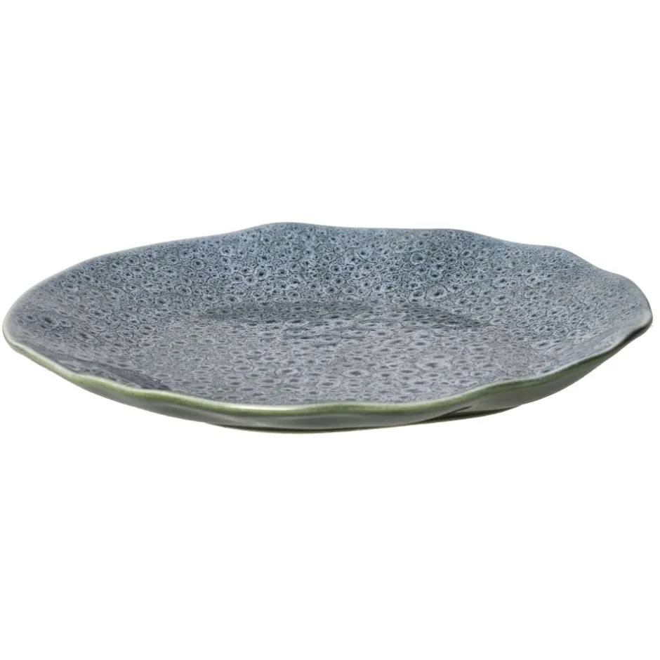 Pomax Vaisselle-DAKOTA - assiette plate - porcelaine - DIA 26,1 x H 2,7 cm - gris