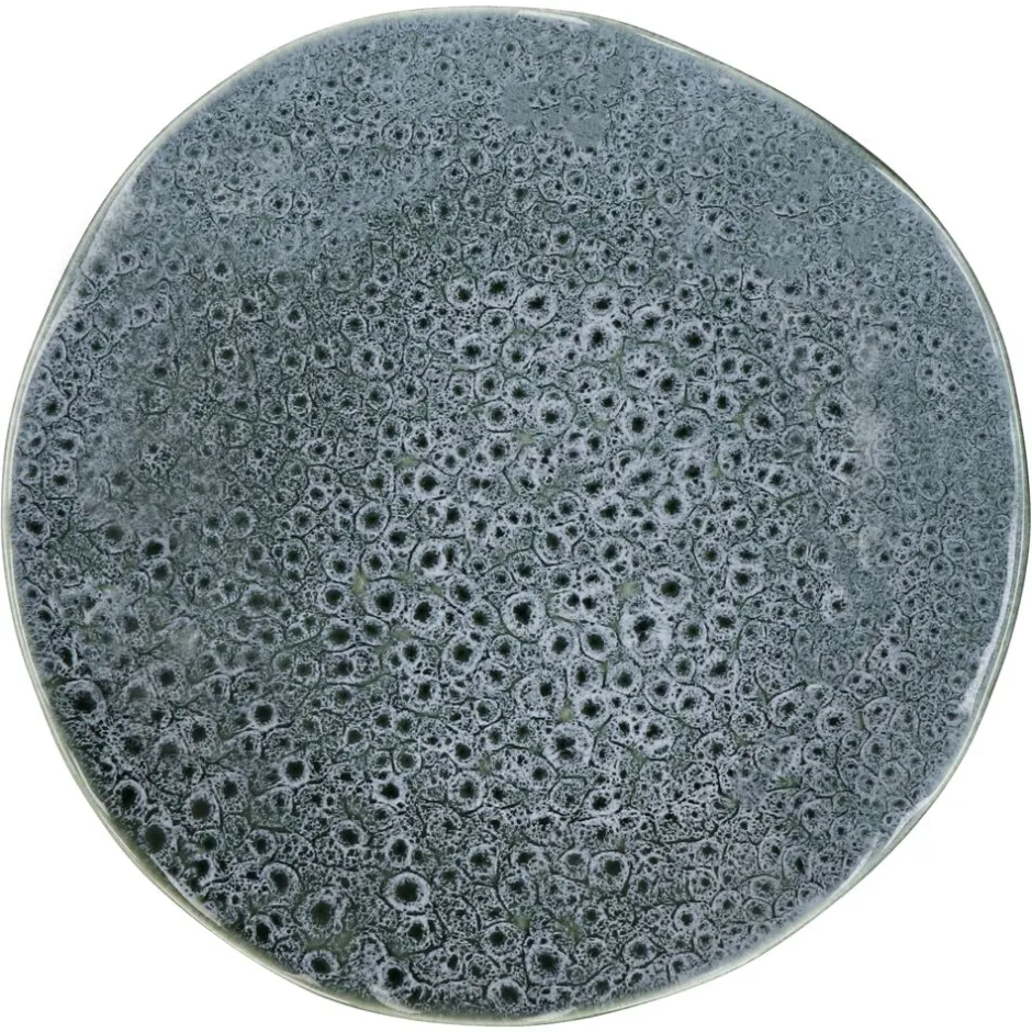 Pomax Vaisselle-DAKOTA - assiette plate - porcelaine - DIA 26,1 x H 2,7 cm - gris
