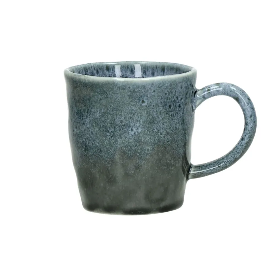 Pomax Vaisselle-DAKOTA - mug - porcelaine - L 12,7 x W 8,6 x H 9,7 cm - gris