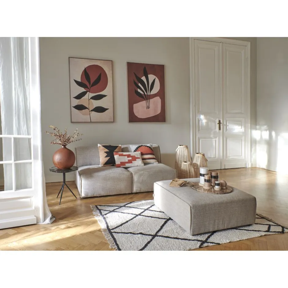 Pomax Tables Basses | Tables-DANA - table d'appoint - marbre / métal - DIA 40 x H 47 cm - brun