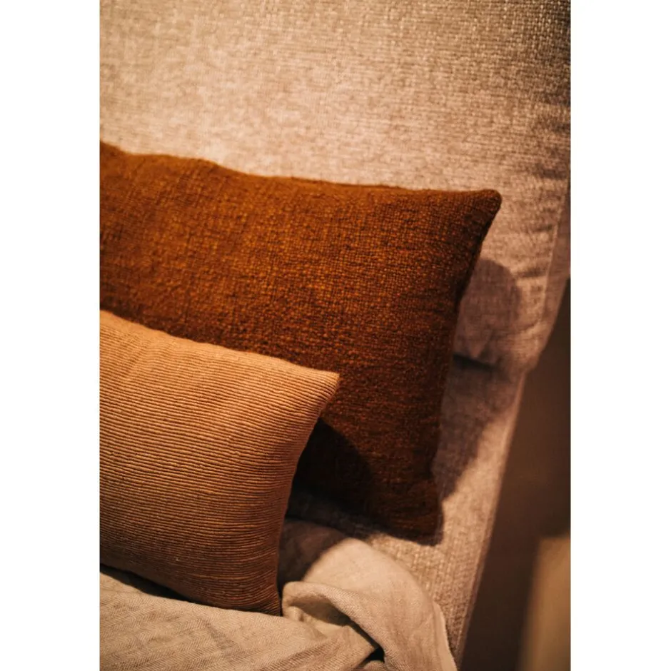 Pomax Coussins-DIMARO - coussin - coton / polyester recyclé - L 60 x W 40 cm - brun