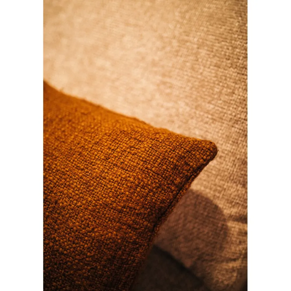 Pomax Coussins-DIMARO - coussin - coton / polyester recyclé - L 60 x W 40 cm - brun