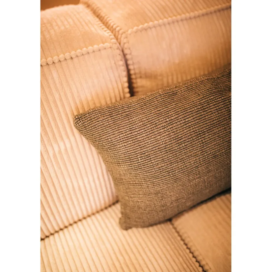 Pomax Coussins-DIMARO - coussin - coton / viscose - L 50 x W 30 cm - vert foncé
