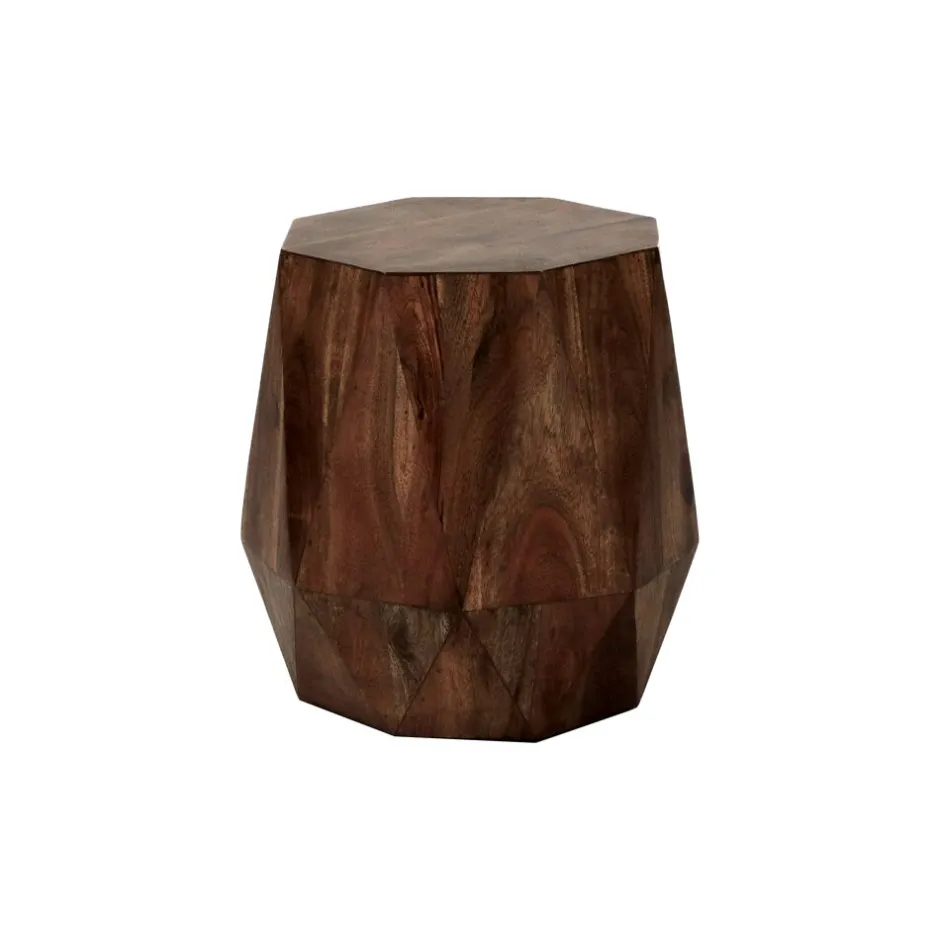 Pomax Tables Basses | Tables-EDENBURG - table basse - bois d'acacia - L 45 x W 45 x H 45 cm - brun