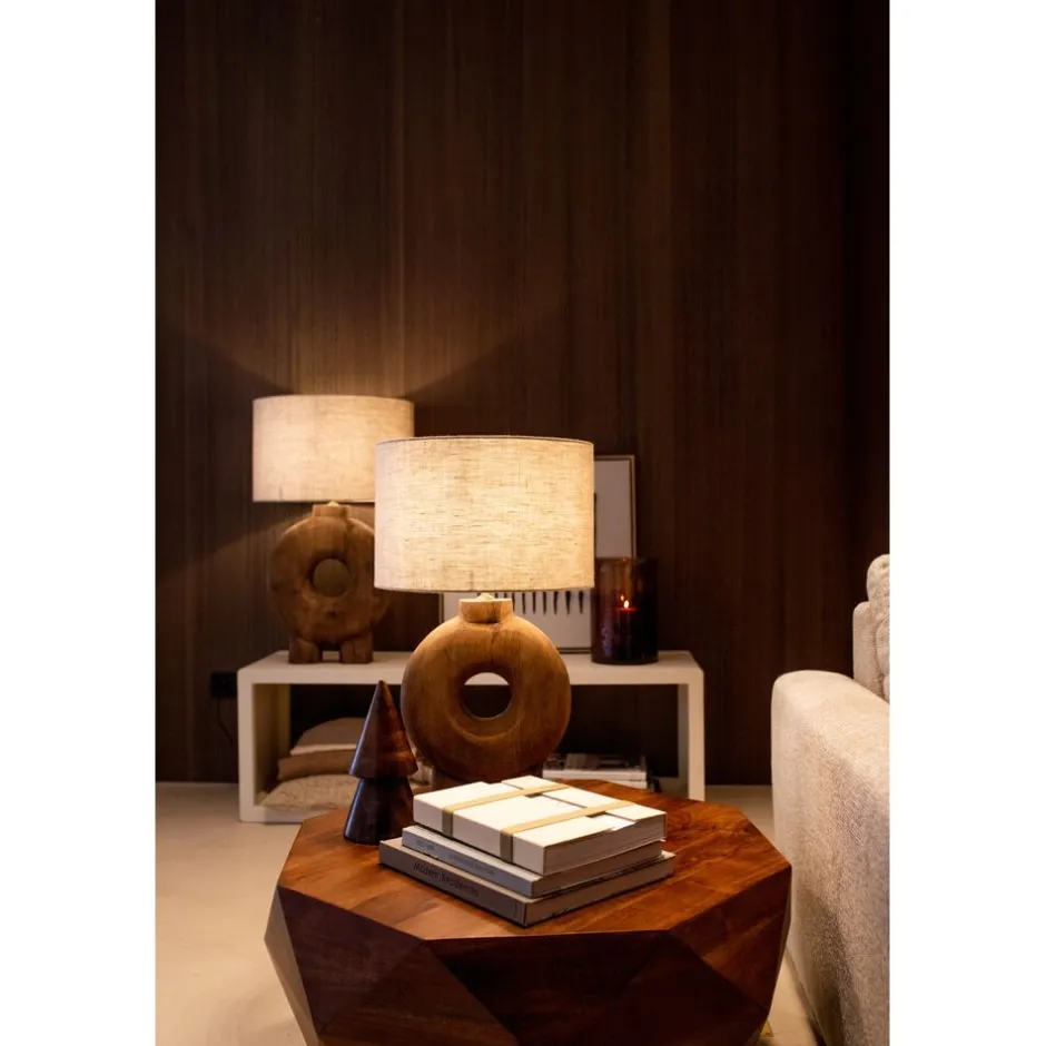 Pomax Tables Basses | Tables-EDENBURG - table basse - bois d'acacia - L 80 x W 80 x H 35 cm - brun