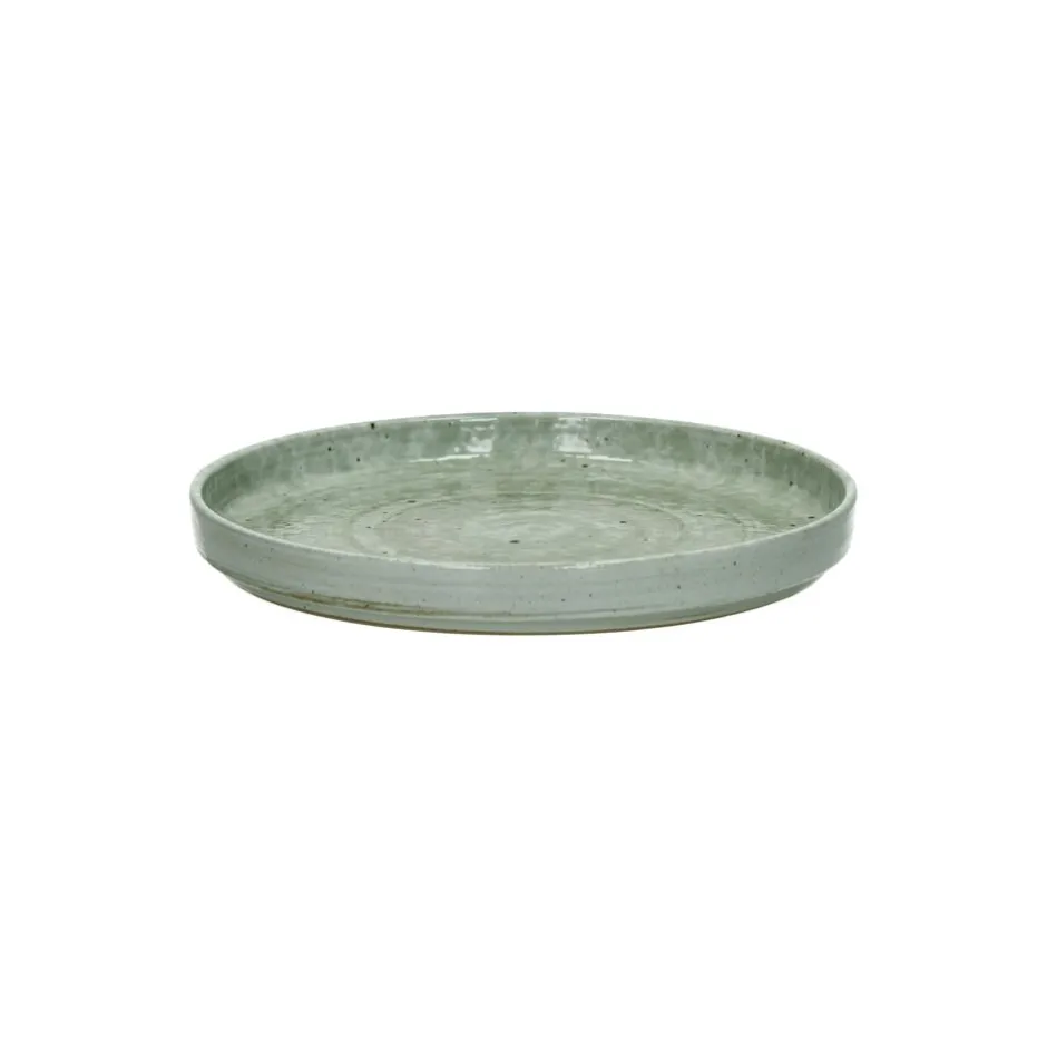 Pomax Vaisselle-EPICES - assiette à dessert - porcelaine - DIA 17 x H 2,5 cm - vert foncé