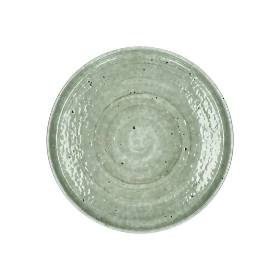 Pomax Vaisselle-EPICES - assiette à dessert - porcelaine - DIA 17 x H 2,5 cm - vert foncé