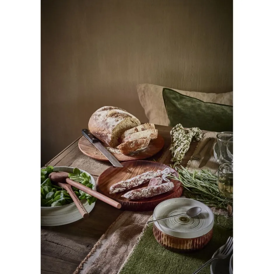 Pomax Vaisselle-EPICES - assiette à pain - porcelaine - DIA 14 x H 2,3 cm - mix de couleurs