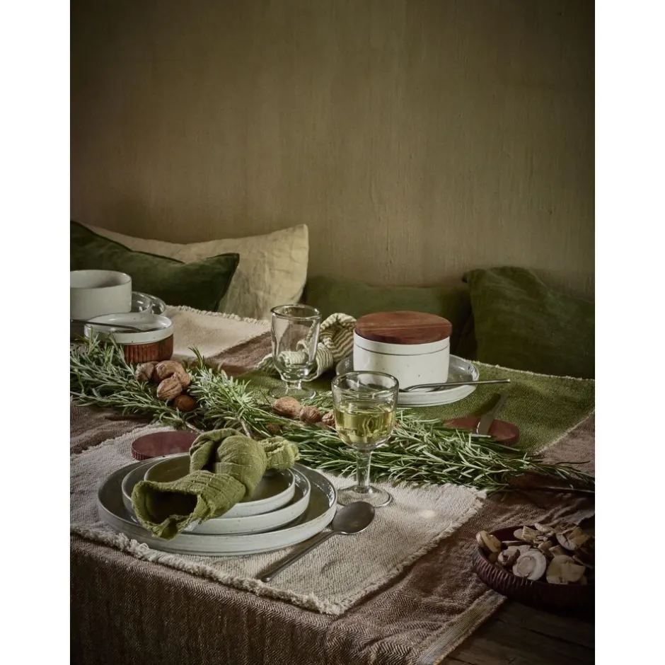 Pomax Vaisselle-EPICES - assiette à pain - porcelaine - DIA 14 x H 2,3 cm - mix de couleurs