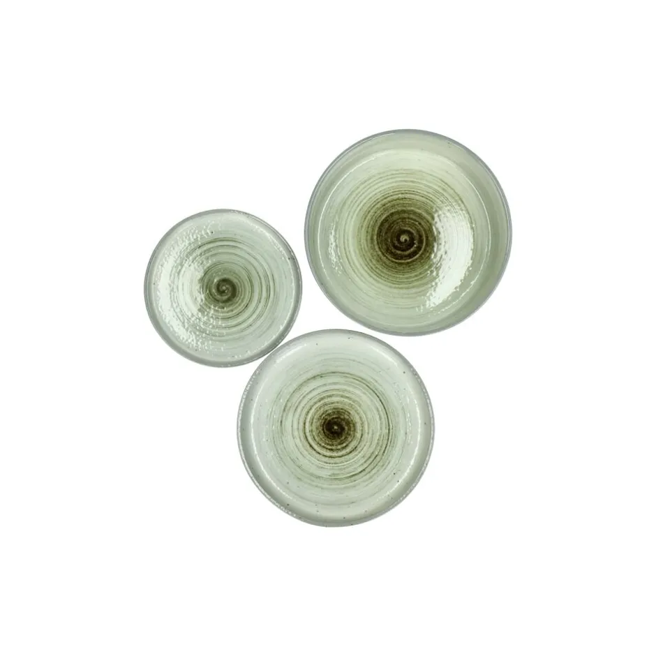 Pomax Vaisselle-EPICES - assiette apéritif - porcelaine - DIA 11,3 x H 1,4 cm - mix de couleurs