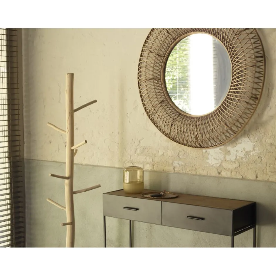 Pomax Consoles-ESSENTIAL - console - métal / bois de pin - L 100 x W 30 x H 97 cm