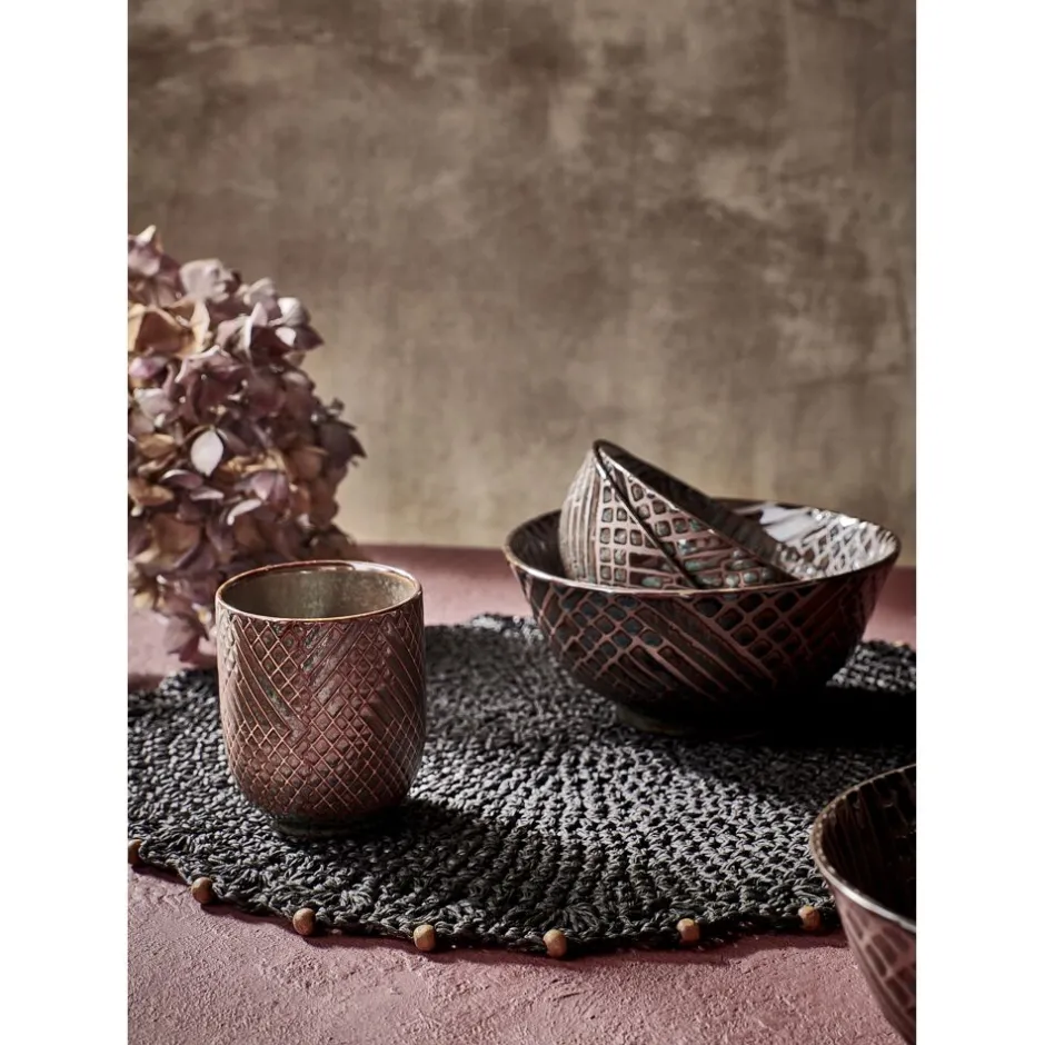 Pomax Vaisselle-ESTRO - bol à soupe - porcelaine - DIA 15 x H 7 cm - bronze