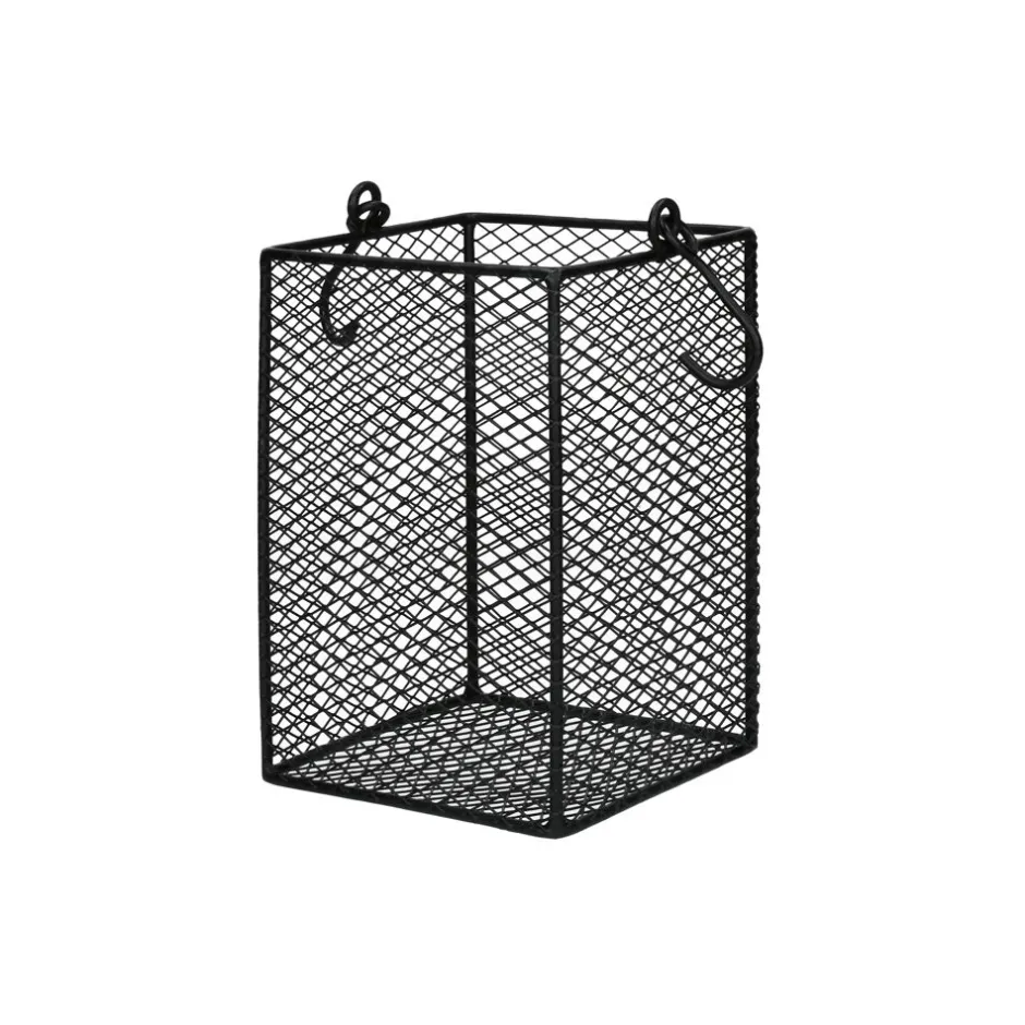 Pomax Concepts Modulaires-ESZENTIAL - panier à couverts - métal - L 12 x W 12 x H 19,5 cm - noir