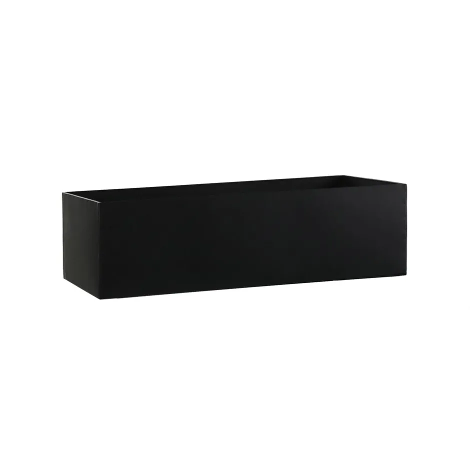 Pomax Concepts Modulaires-ESZENTIAL - récipient - métal - L 60,4 x W 30,4 x H 18 cm - noir