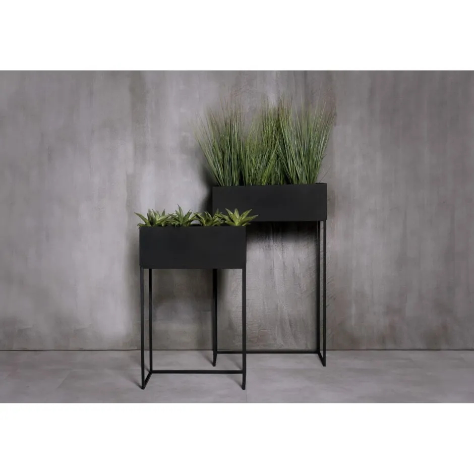 Pomax Concepts Modulaires-ESZENTIAL - récipient - métal - L 50,4 x W 30,4 x H 18 cm - noir