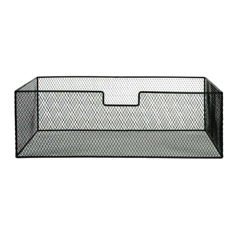 Pomax Concepts Modulaires-ESZENTIAL - set/2 paniers - métal - L 55/56 x W 29/30 x H 17,5/27,5 cm - noir