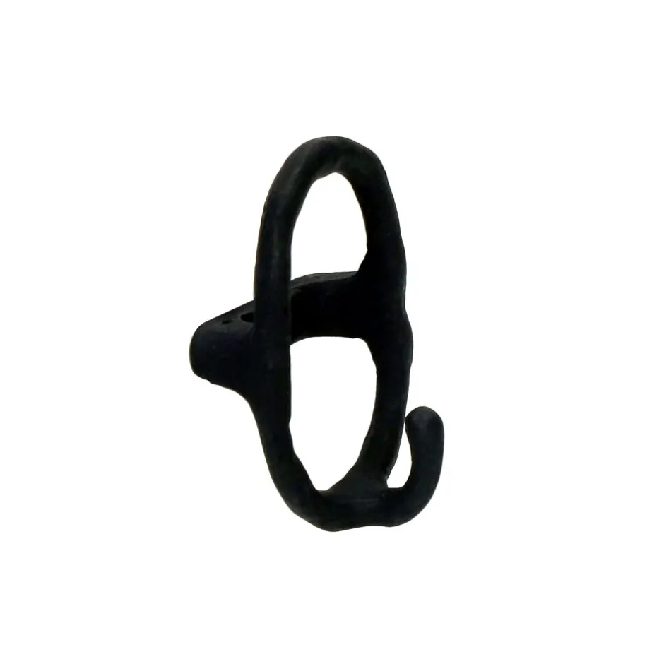 Pomax Crochets Et Porte-manteaux-EVANNA - crochet mural - aluminium - L 6 x W 4,5 x H 8,8 cm - noir