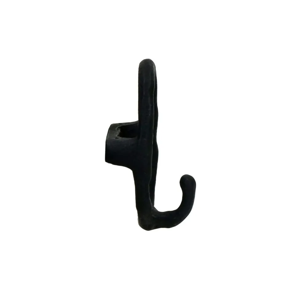 Pomax Crochets Et Porte-manteaux-EVANNA - crochet mural - aluminium - L 6 x W 4,5 x H 8,8 cm - noir