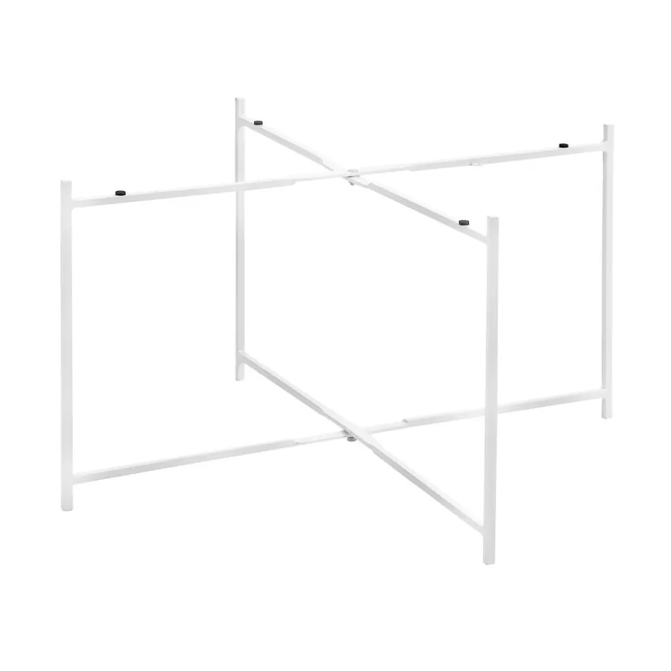 Pomax Concepts Modulaires-FLEX - pieds L - métal - L 67,5 x W 67,5 x H 38 cm - blanc