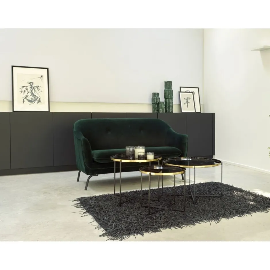 Pomax Concepts Modulaires-FLEX - pieds M - métal - L 57 x W 57 x H 48 cm - noir