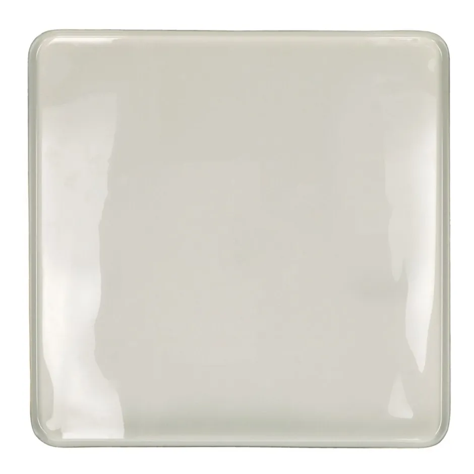 Pomax Concepts Modulaires-FLEX - plateau M - email - métal - L 40 x W 40 x H 2 cm - blanc cassé