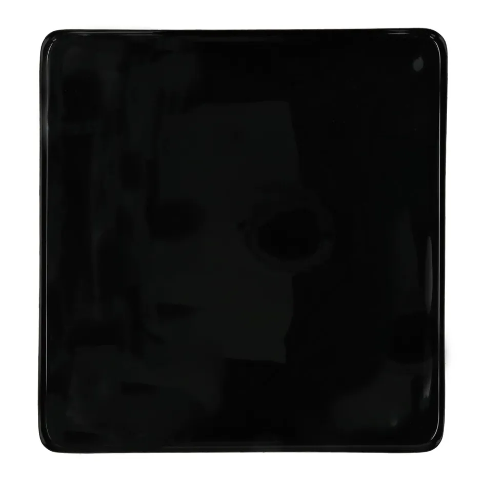 Pomax Concepts Modulaires-FLEX - plateau M - email - métal - L 40 x W 40 x H 2 cm - noir