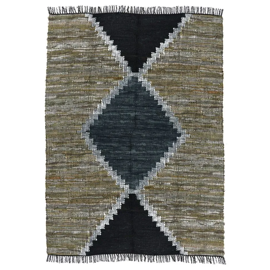 Pomax Tapis-FORTE - tapis - cuir recyclé / coton - L 180 x W 240 cm - multicolore
