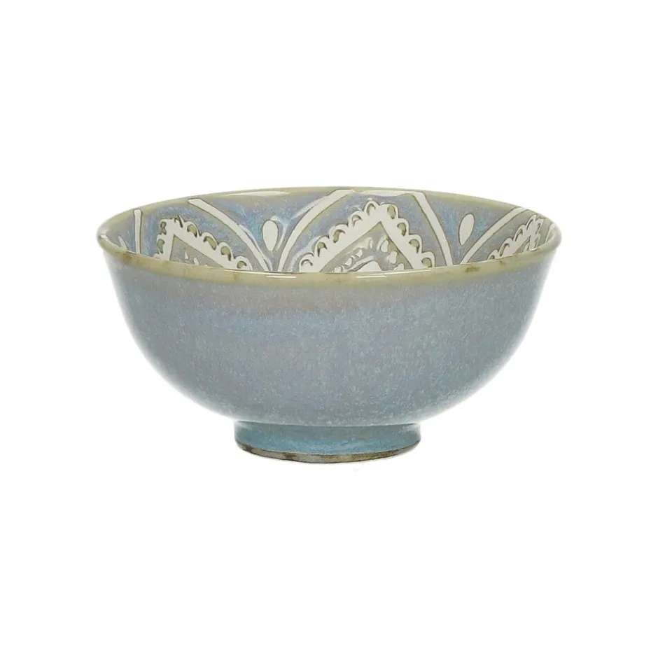 Pomax Vaisselle-GAZELLE - bol à céréales - porcelaine - DIA 12 x 6 cm - gris bleu