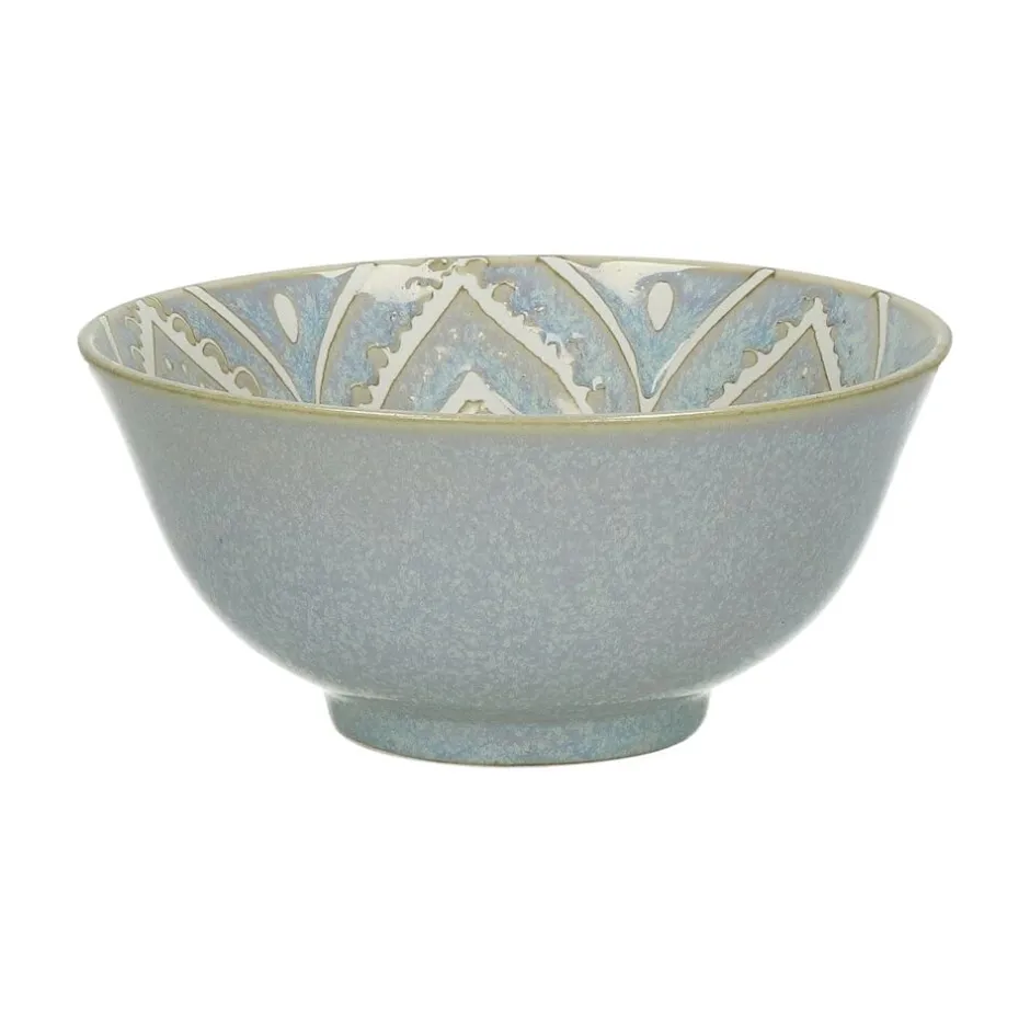 Pomax Vaisselle-GAZELLE - bol à soupe - porcelaine - DIA 15 x H 7 cm - gris bleu