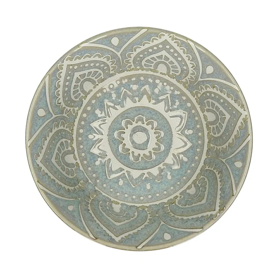 Pomax Vaisselle-GAZELLE - bol à soupe - porcelaine - DIA 15 x H 7 cm - gris bleu