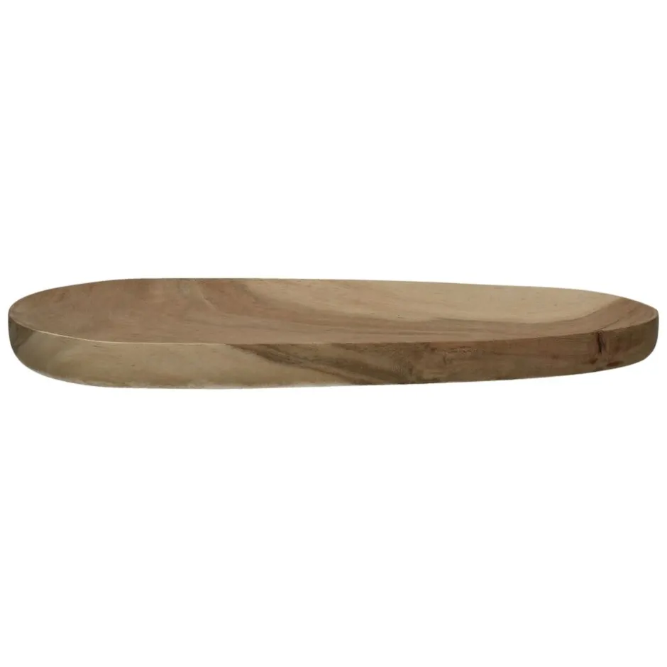Pomax Accessoires-HARICOT - dessous de plat - bois d'acacia - L 35 x W 14 x H 2 cm - naturel