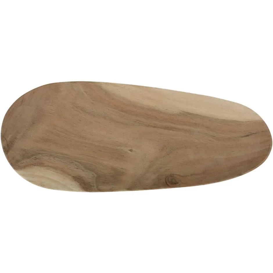 Pomax Accessoires-HARICOT - dessous de plat - bois d'acacia - L 35 x W 14 x H 2 cm - naturel