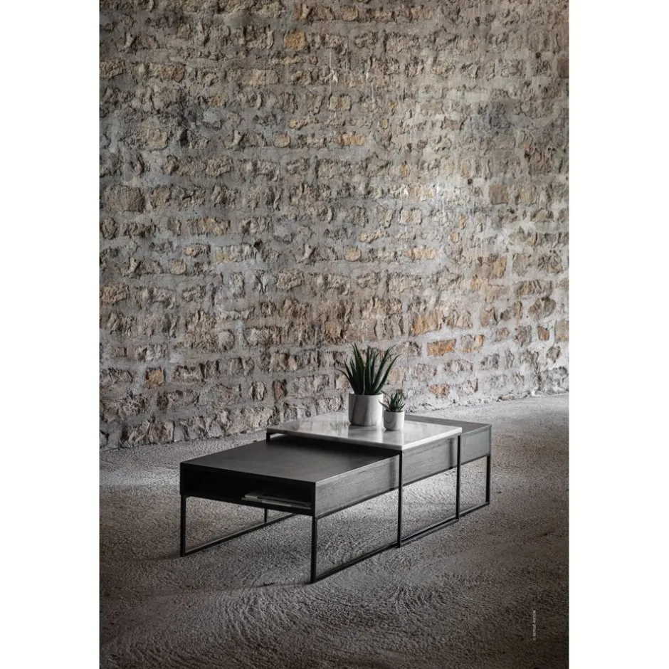 Pomax Concepts Modulaires-HEDON - pieds - métal - L 63 x W 50 x H 38 cm - noir