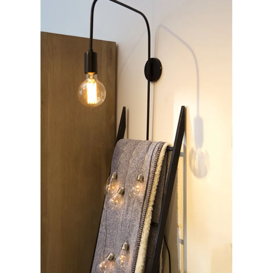 Pomax Appliques-ILENA - applique - métal - L 47 x W 11 x H 56 cm - noir