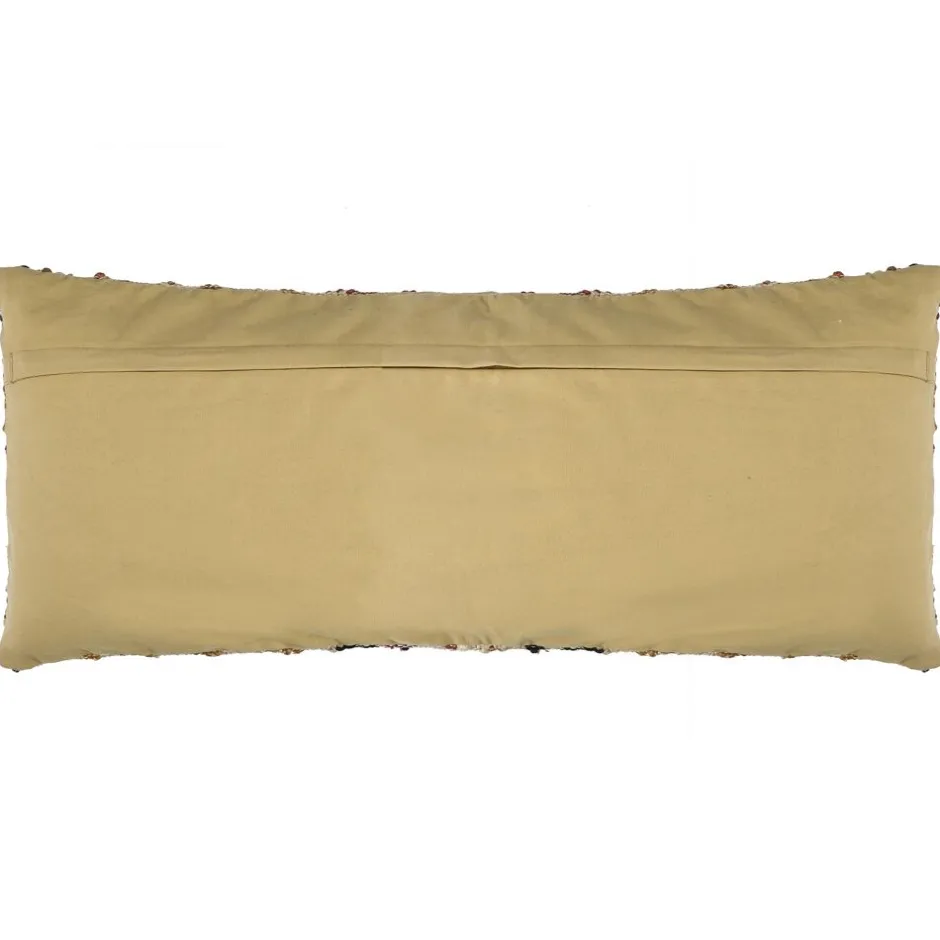 Pomax Coussins-ISIS - coussin lombaire - coton / chanvre - L 80 x W 35 cm - multicolore