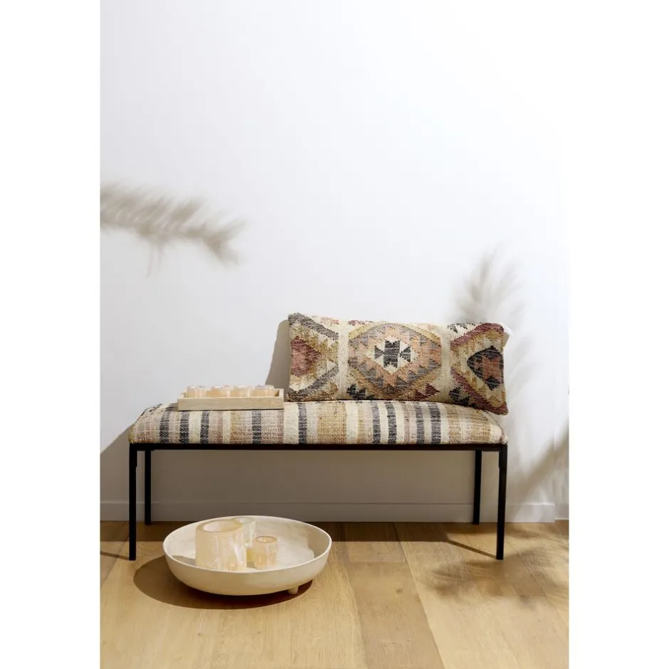 Pomax Coussins-ISIS - coussin lombaire - coton / chanvre - L 80 x W 35 cm - multicolore