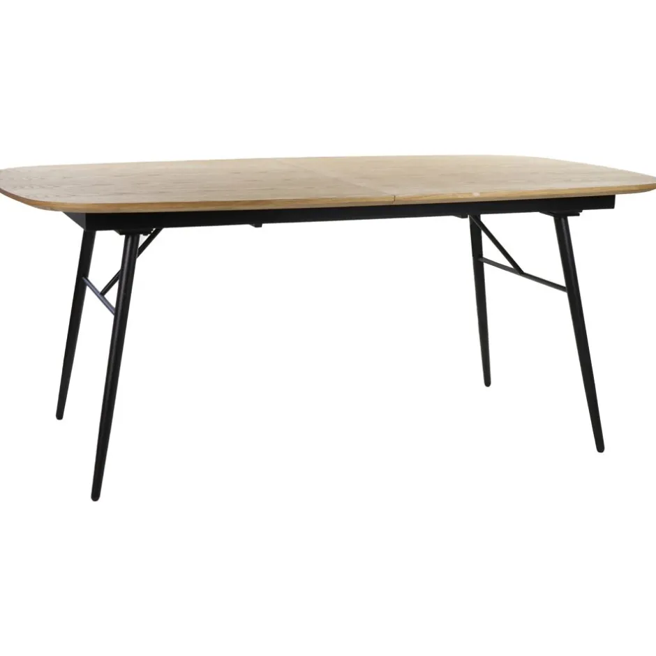 Pomax Tables-ITALO - table extensible - mdf / placage de bois / métal - L 180/230 x W 105 x H 76 cm - naturel