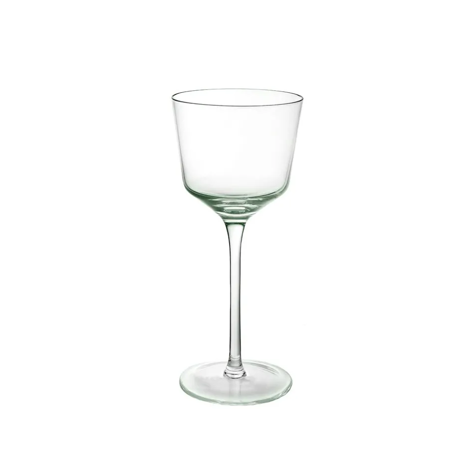 Pomax Verres-JOHN'S - verre à vin blanc - verre - DIA 8,5 x H 18,5 cm - vert pâle