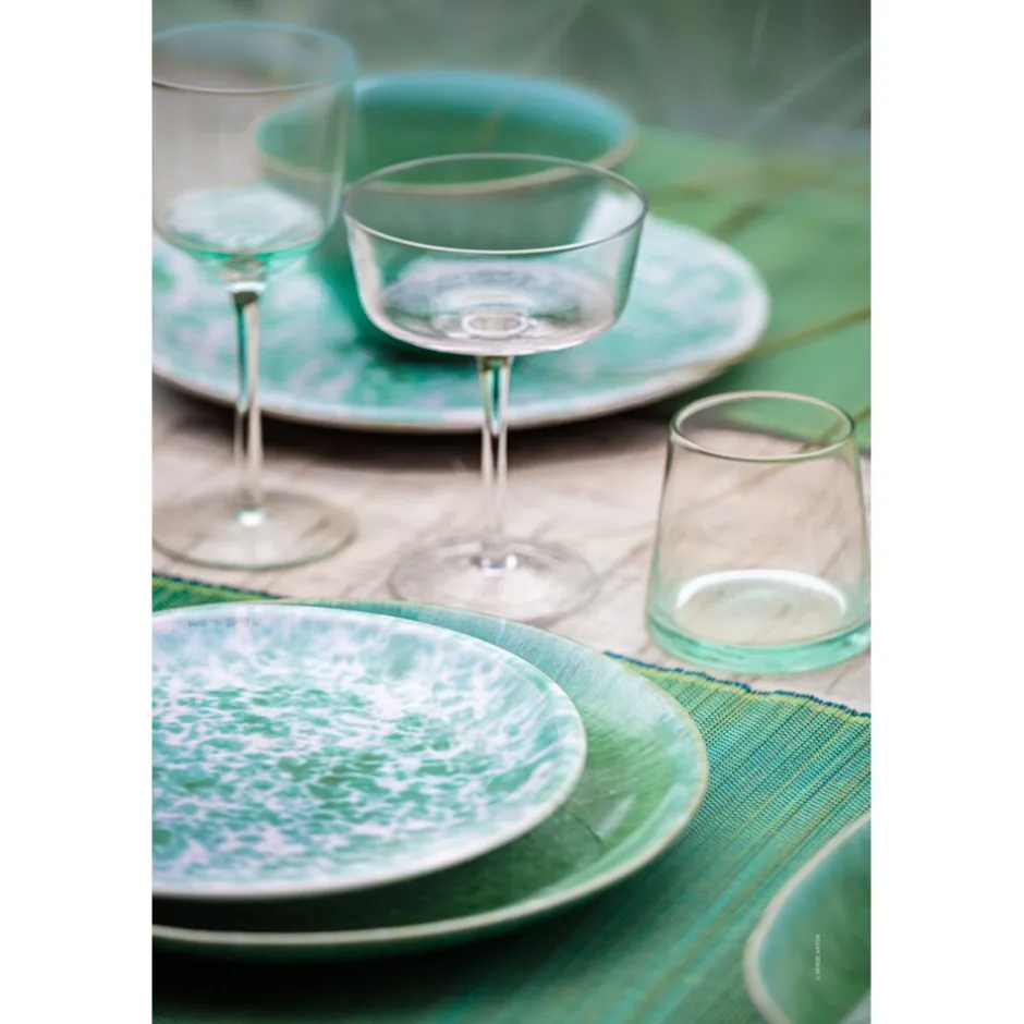 Pomax Verres-JOHN'S - verre à vin blanc - verre - DIA 8,5 x H 18,5 cm - vert pâle