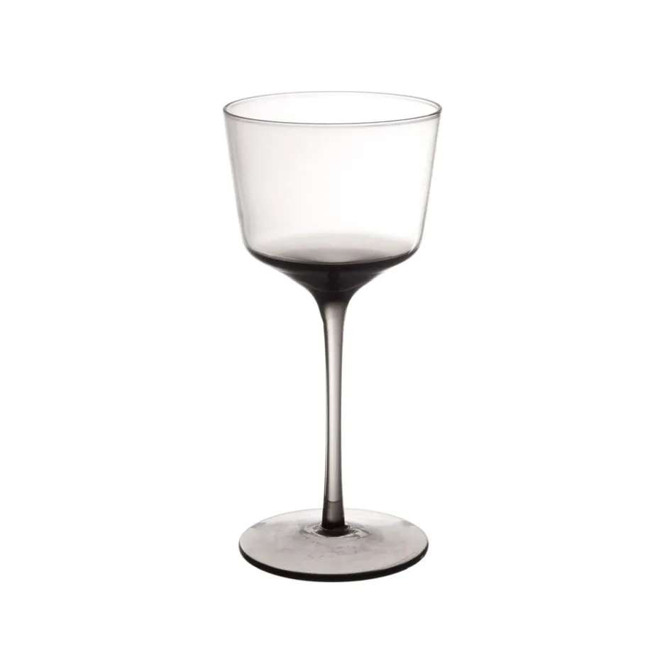 Pomax Verres-JOHN'S - verre à vin rouge - verre - DIA 9,5 x H 19,5 cm - fumé